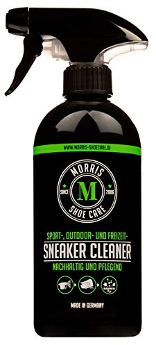 Morris Shoe Care Sneaker Cleaner - nachhaltig & pflegend (500ml) | Sneaker Reiniger für Sport & Freizeit Schuhe | Sneaker putzen leicht gemacht | Materialschonender Sneaker Care Whitener