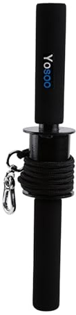 SOULONG Polso Roller Forearm Wrist Curler Exerciser Trainer für Unterarmgewichte Trainer Trainer für Unterarmtrainer mit Haken für Gewichtsbelastung, Unterarmtraining