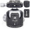 Stativkopf mit niedrigem Profil, Kugelkopf mit 52 mm Durchmesser ARTCISE LB52 Ganzmetall-CNC-Bearbeitungsstativkopf mit Zwei 1/4-Schnellwechselplatten für Stativ, Einbeinstativ, DSLR, Camcorder.