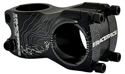 RaceFace Atlas RF1989 MTB-Downhill-Fahrrad, 31,8 x 50 mm, 0 Grad, schwarzer Vorbau, Aluminium, 149 g, 3,8 cm (1 1/8 Zoll)