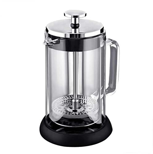Daoyuan French Press Kaffeebereiter, 304 Durable Edelstahl Hitzebeständige Borosilikatglas Kaffeepresse Teepresse Mit 3 Filtern, Abnehmbar Leicht Zu Reinigen, Kaffeekanne Für Camping Reisegeschenke