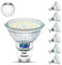 Unikcst Ampoule GU10 LED 10W Remplace 100W halogène 6000K Base verre 1050LM Lampe LED 230V Angle d'abstraction 120° Spot, Non-variable 6 pièces