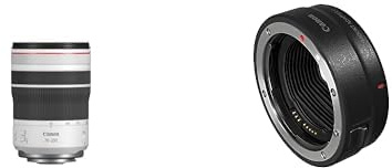 Canon RF 70-200mm F4L is USM Objektiv | Konstante Blendenöffnung von 1:4, wetterfest, kompatibel mit Allen Canon Kameras der EOS R Serie & Bajonettadapter EF-EOS R 2971C005 Schwarz