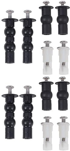 Housoutil 2 Stück Ersatz-toilettensitzbeschläge Toilettendeckelschraube Feste Toilettendeckelschraube Gummi-wc-werkzeug Dehnschrauben Toilettenzubehör-set