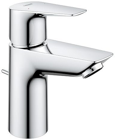 GROHE Start Edge QuickFix 23342001 - Miscelatore monocomando per lavabo, misura S, risparmio idrico, cromato, facile da montare con QuickTool