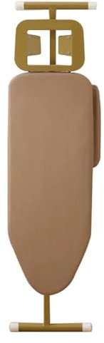 LMXRYPD ASSE da Stiro con Otto Livelli di Altezza Regolabile, ASSE da Stiro Salvaspazio con Cuscino per Maniche Mobile, Tavola da Stiro Full Size, Pieghevole per la Casa(Gold,123.5cm/48.6in)