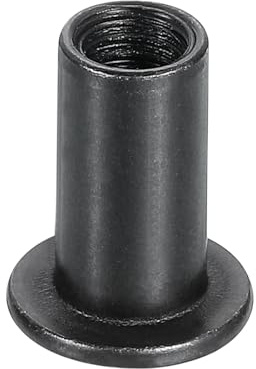 QUARKZMAN Dado Esagonale Testa Cava Acciaio M6x15mm Nero Ossido 20pz | Inserto Dado Post Ghiera, per Fissaggio, per Applicazioni Meccaniche