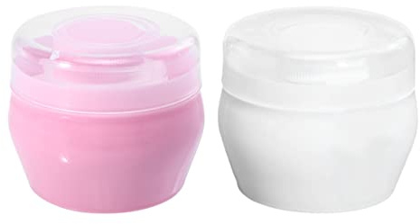 KOMBIUDA 2sätze Babypuder Dose Mit Schwamm Puderquaste Weicher Hautpflege Puff Tragbar Feinporig Für Zarte Babyhaut Babyshower Geschenk Praktisch Für Reisen Und Sommerpflege