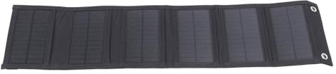 15W Portable Solar Panel Charger, Water Proof Small Solar Charger Panels with USB C USB A Fast Charging, Emergency Panels for Camping Backpacking, Compatible with Cell Phone