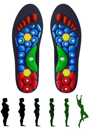 Plantillas Magnéticas, 1 Par Plantillas Gel Magneticas, Plantillas Acupresión Zapatos Para Hombre y Mujer, Reflexología Plantillas Ortopédicas Fascitis Plantar Cuidado Salud Del Pie (35-39)