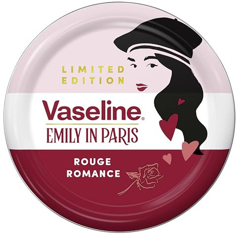 Vaseline Rouge Romance Lip Balm Tin Limited Edition x Emily in Paris For moisturisation and a deep red Parisian tint 20 g