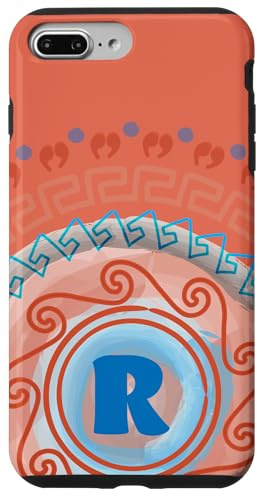 Monogram R Initial Aztec Design Inspired Case for iPhone 7 Plus/8 Plus