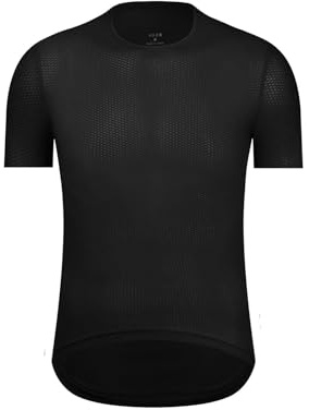 GIJMZY Kompressionströja för män Kortärmad, Sport, Cykelunderkläder, Löpning, Löpning, Brun, S