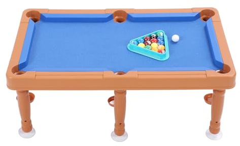 Walmeck Table de Billard Miniature, Petit Jeu de Billard Multifonctionnel, Jouet D'intérieur pour Enfants, Matière Plastique
