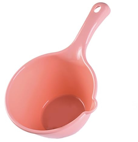 Yctze Versatile Mestolo per l'Acqua in Plastica - Mestolo da Bagno Multiuso, Innaffiare i Fiori, Lavare Frutta e Verdura, Paletta da Bagno, Tazza per Acqua da (Rosa piccola)