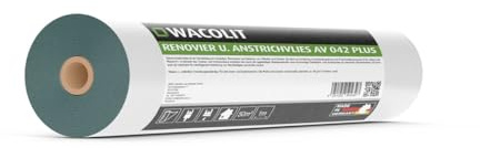 Wacolit Renoviervlies & Anstrichvlies AV 042 PLUS – Malervlies 40 g/m², 50 m x 1 m Rolle, Profi Renovierungsvlies für Wand & Decke Innen & Aussen