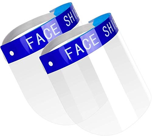 Safety Face Shield Full Protection Cap Wide Visor Resistant Spitting Anti-Fog Lens Lightweight Adjustable Transparent Face Shield