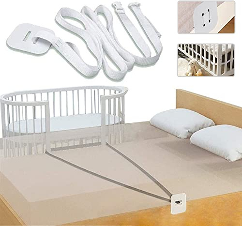 MEISHANG Gurt für Babybett,Befestigung Beistellbett Boxspringbett,Gurt für Boxspringbetten,Beistellbetten-,Beistellbett Befestigung