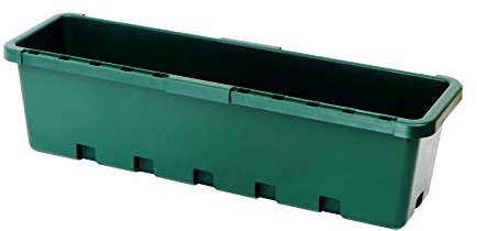 GreenLife Blumenbox 3 Stück Pflanzkasten Blumenkasten Balkonkasten (Grün)