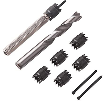 TOPWAY 9PCs Taglierina per Saldatura a Punti, Taglierina per Fori in Lamiera, Separatore di Pannelli per la Rimozione dei Punzoni per Trapano Elettrico Utensile per Carrozzeria