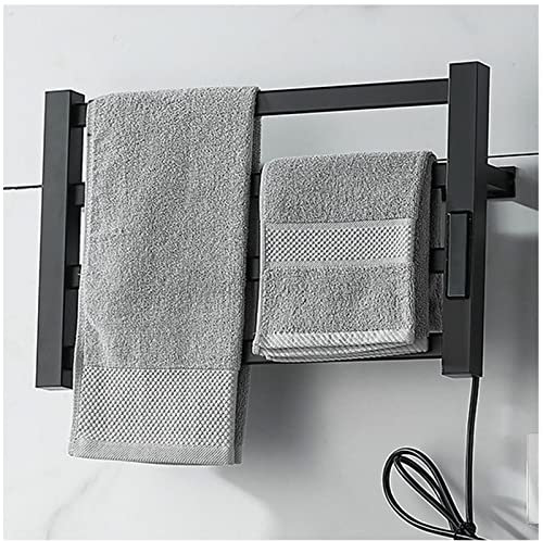 VVLXRIC Scaldasalviette Eletrico, con Timer Ipx4 Impermeabile Scalda Salviette per Bagno Elettrico, Termoarredo Bagno Design,470x300mm
