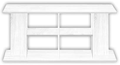ZooPaul Aquarium Unterschrank Budget 120x40x60cm Weiß Schrank Terrarium massiv