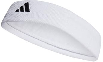 adidas Unisex Tennis Headband, White/Black, XS