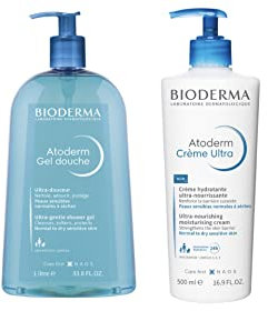 Atoderm | Atoderm Gel de Ducha 1L + Atoderm Crema 500ml | Limpia e hidrata | Suaviza y protege | Cuidados diarios