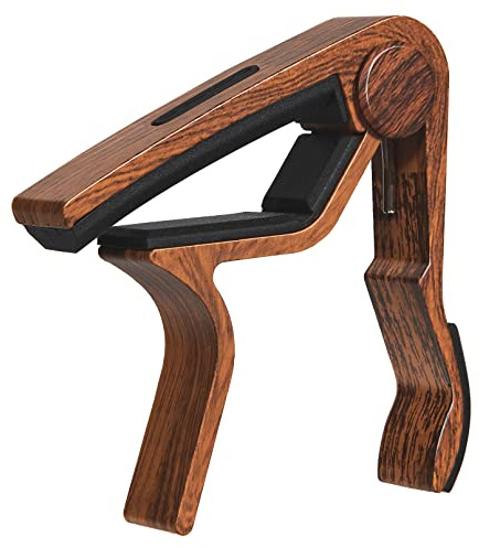 Capo Guitar Capo with Pick Holder for Acoustic and Electric Guitar, Ukelele, Bass, Banjo Rosewood