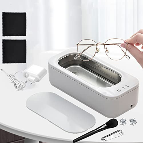 Detergente Ad Ultrasuoni Detergente Ad Ultrasuoni, 350ml 47khz Detergente Ad Ultrasuoni Per Occhiali Con Un Panno Extra Per Occhiali Detergente Ultrasuoni Per Casa Occhiali Gioielli Orologi Dentiere