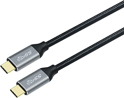 DCHAV 2M USB C auf USB C Kabel PD 100W 20V 5A Schnellladung Typ C auf Typ C Monitorkabel 4K Videoausgang USB 3.1 Gen 2 10 Gbit/s Datenübertragung Nylon geflochten