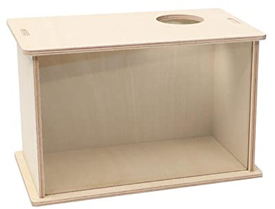 MagiDeal Boîte de Bain de Sable pour Hamster Boîte à Creuser pour Hamster Lit en Acrylique Transparent Habitats Salle de Douche pour Animaux de Petite Taille, 25cmx15cmx15cm