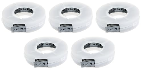 Alberts 848057 Lochband | mit oder ohne Abrollkasette | sendzimirverzinkt | Breite 12 mm | Länge 3 m | 5er Set