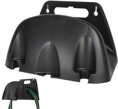 Nbbwwu Hose Hanger - Wall Mounted Metal Hose Rack,Metal Hose Hanger, Hose Hooks, Metal Water Hose Holder for Outside Hose Brackets