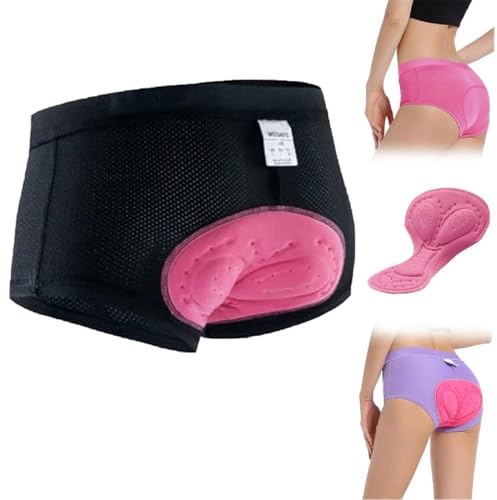 Chevaroo Unterwäsche, Chevaroo Reitunterwäsche für Damen, Chevaroo gepolsterte Unterwäsche, Radfahren, atmungsaktiv, 3D-gepolstert, für Damen, Outdoor-Aktivitäten (Schwarz, XL)