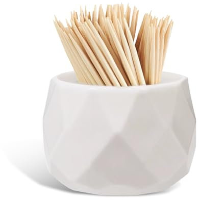 NIIIYTYB Cocktail Pick Holder Decorative Toothpick Dish and Holder Crystal Jug Toothpicks Container Cute Tooth Holder for Parties Weddings Get Togethers and Home Decor Elegant Toothpick Organizer
