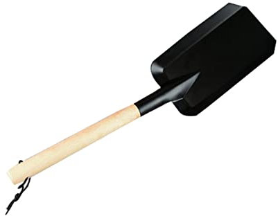 YARNOW Vanga per Pulizia Giardino E Piantagione Allaperto Manico in Legno Nera