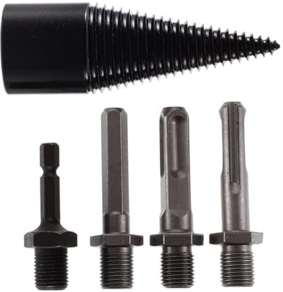 FOYTOKI 5pcs Firewood Drill Bits Wood Splitting Drill Bit for Firewood Splitters