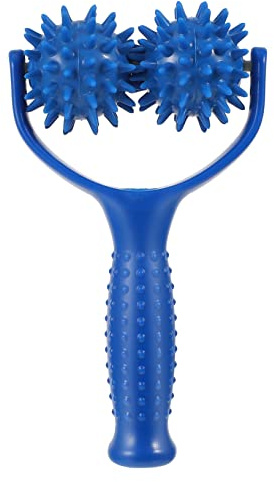 FONDOTIN Massage Roller Muskelentspanner Handmassagegerät Blau Aus Lebensmittelechtem Kunststoff Manuelle Rollenmassage Für Rücken Taille Reisen Und Alltag Zur Muskel Und Schmerzbehandlung