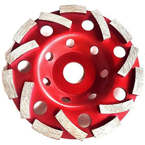 Disco Desbaste Hormigon,Disco Diamante 125mm disco diamantado esmerilado Doble Turbo Abrasivos hormigón Herramienta de corte de la rueda amoladora molienda Copa de ruedas