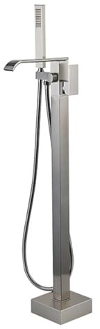 Badewasserfallmixer Haken mit Dusche Schwarz freistehende Badewanne Duschmischer TAP 360 Schwenk aus, Badezimmer Badewanne Tap-A