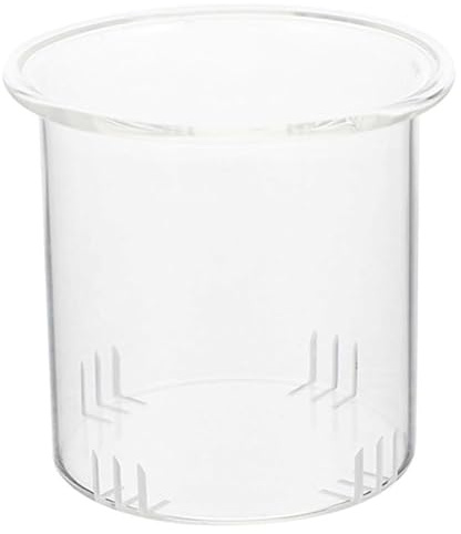 SOLUSTRE Glas Teesieb mit Abnehmbarem Filtereinsatz für 1000 ml Kanne Ersatz Teefilter für Losen Tee Robustes Teekannen Zubehör für Heim und Gastronomie