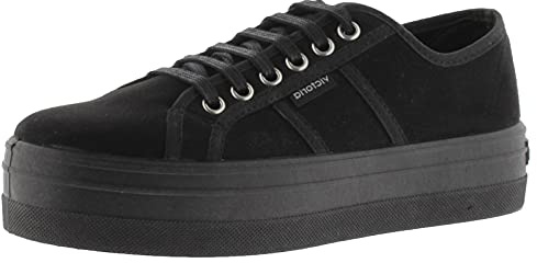 victoria Zapatillas Barcelona 109205 | Antelina Reciclada & Plataforma & Cordones Al Tono para Niña