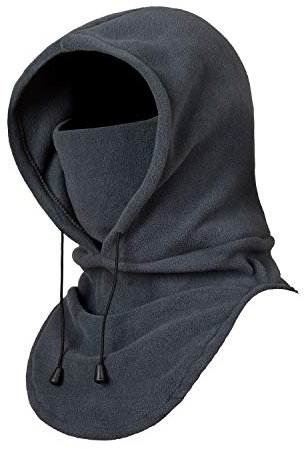 DealKits Balaclava Gesichtsmaske, Winddichte Vollgesichtsmaske, Verstellbare Skimaske, Motorrad- und Fahrrad Maske, Warme Sturmhaube für Winter Sport und Outdoor, Unisex und Universalgröße, Grau