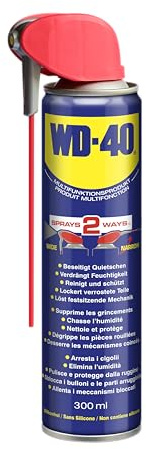WD-40 Multifunktionsprodukt Smart Straw 300ml – Präzise Anwendung mit klappbarem Sprührohr, löst festsitzende Mechaniken & Rost, beseitigt Quietschen, verdrängt Feuchtigkeit, schützt & reinigt