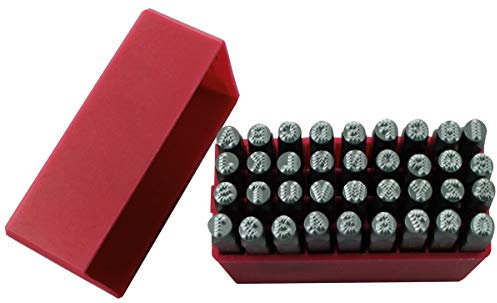 RS PRO 6mm Buchstaben-Schlagstempel Satz 36-teilig, Groß A → Z, Ziffern 0 → 8, Symbol &