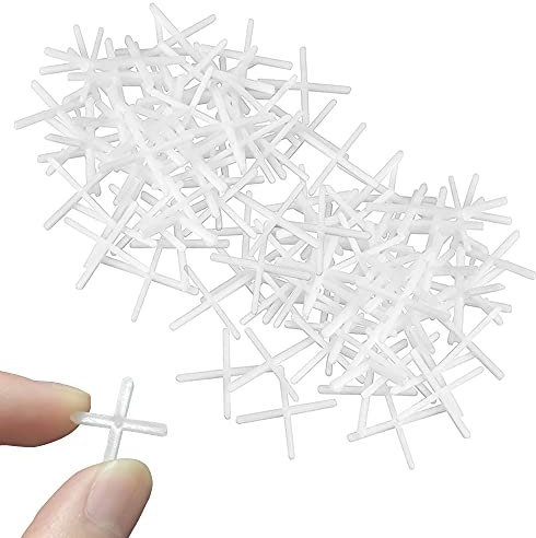 Rayong 1000 Pezzi Distanziatore per Piastrelle 2mm Distanziatori a Forma di Croce per Piastrelle per un Posizionamento Accurato Delle Piastrelle