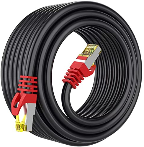 Boahcken Cat 8 Ethernet Cable 50 ft,1.5ft 6ft 10ft 20ft 25ft 30ft 75ft 100ft 150ft 200ft Heavy Duty High Speed Network Internet Cable,26AWG 40Gbps 2000Mhz,Indoor&Outdoor Shielded RJ45 Cable