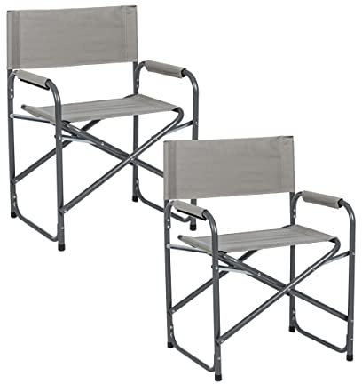 Yellowshop | Coppia sedia regista per giardino mare piscina pieghevole Bizzotto OLBIA Rock o Turchese (Rock)
