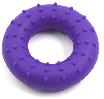 Ruilogod lila 8 cm diameter silikon finger handgrepp muskelstyrka träning träning greppring w massageprickar (id: 0a5 fcc e08 965 d8b